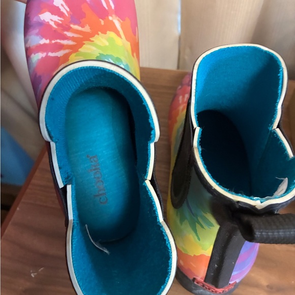 Chooka Women’s Rain Boot Chelsea Tie dye Swirl size 9 - Picture 6 of 7